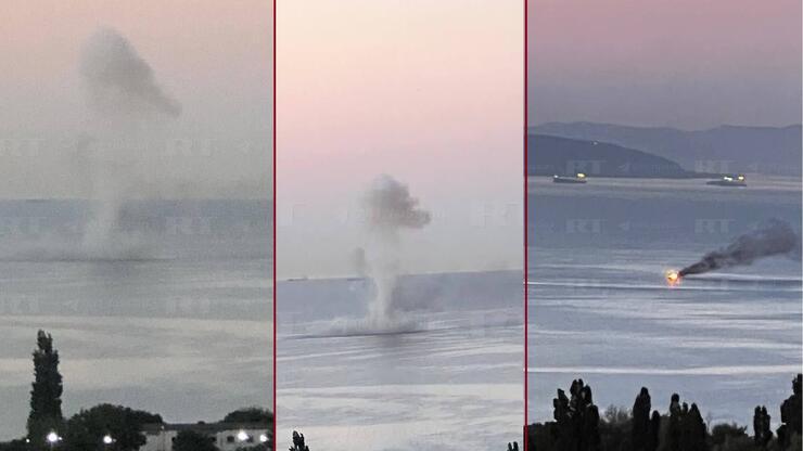 Pearl Harbor 2023! Ukrayna insansız denizaltılarla vurdu: Novorossiysk darmaduman